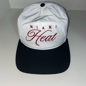 New Era White and Black Miami Heat Hat